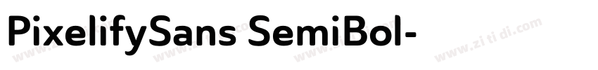 PixelifySans SemiBol字体转换